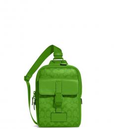 Coach Light Green Track Medium Crossbody Bag