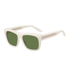 Givenchy Green Ivory Square Sunglasses