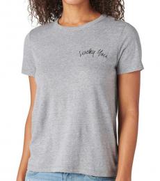 Lucky Brand Dark Grey Crewneck T-Shirt
