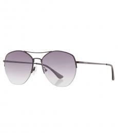 Calvin Klein Black Grey Pilot Sunglasses