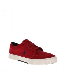 Ralph Lauren Red Logo Sneakers