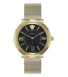 Versace Golden Glamour Black Dial Watch