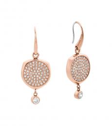Michael Kors Rose Gold Brilliant Disc Earrings