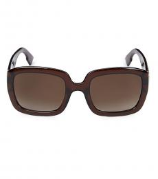 Christian Dior Brown Square Sunglasses