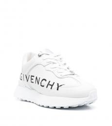 Givenchy White Leather Logo Sneakers