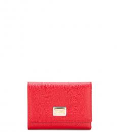 Dolce & Gabbana Red Dauphine Wallet