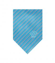 Versace Light Blue Stripe Tie