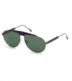 Tod's Green Aviator Sunglasses