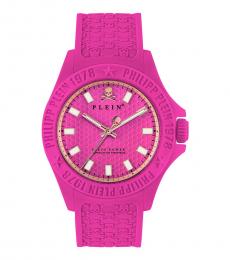 Dark Pink Logo Watch