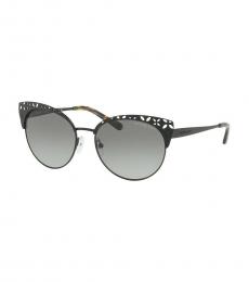 Michael Kors Satin Black Cat Eye Sunglasses