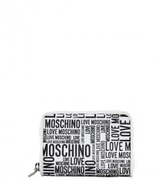 Love Moschino White Logo Wallet