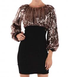 Just Cavalli Gold Sequined Mini Bodycon Dress