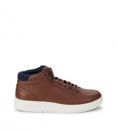 Ted Baker Tan Malanno High Top Sneakers