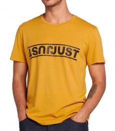 Mustard Logo Print T-Shirt