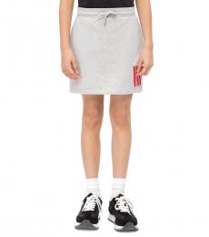 Calvin Klein Little Girls Grey Popcorn Skirt