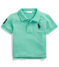 Ralph Lauren Baby Boys Key West Green Mesh Polo