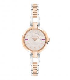 Silver-Rose Gold Two Tone Watch