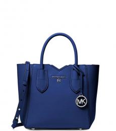 Michael Kors Sapphire Blue Mae Medium Satchel