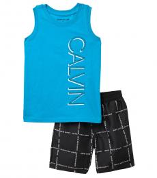 Calvin Klein 2 Piece Tank/Swim Shorts Set (Little Boys)