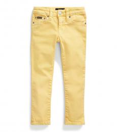 Ralph Lauren Little Girls Empire Yellow Tompkins Skinny Fit Jeans