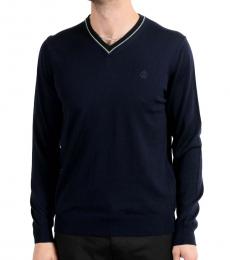 Dark Blue V-Neck Sweater