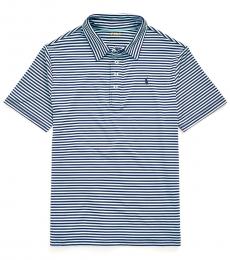 Ralph Lauren Boys Navy Powder Jersey Golf Polo