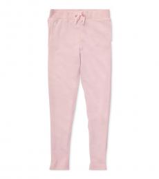 Ralph Lauren Girls Hint of Pink Terry Leggings