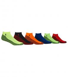 Ralph Lauren Multicolor Athletic Celebrity Sport Socks 6-Pack