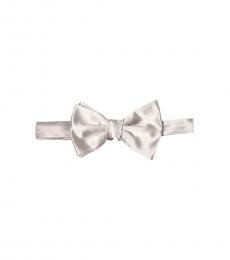 Emporio Armani Silver Classic Bow Tie