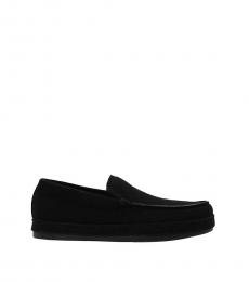 Black Fabric Slippers