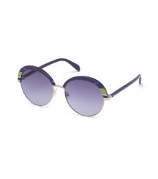 Emilio Pucci Purple Round Sunglasses