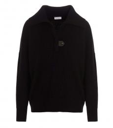Brunello Cucinelli Black Ribbed Sweater