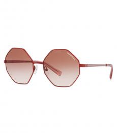 Armani Exchange Pink Geometric Sunglasses