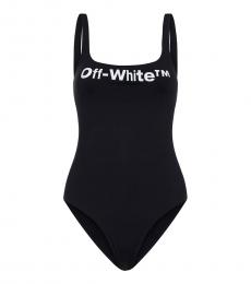 Off-White Black Logo Swimsuit