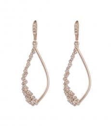 Givenchy Rose Gold Open Drop Earrings