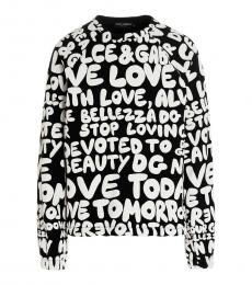 Dolce & Gabbana Black Allover Printed T-Shirt