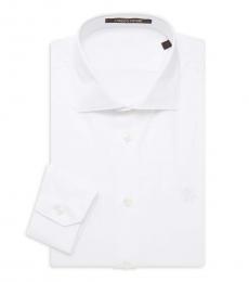 Roberto Cavalli White Slim-Fit Dress Shirt