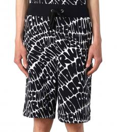Moschino Black All Over Logo Shorts