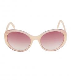 Marc Jacobs Beige Oval Sunglasses