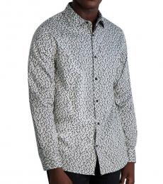 Karl Lagerfeld Blackwhite Geometric Print Shirt