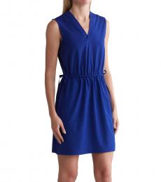 Calvin Klein Royal Blue V-Neck Dress