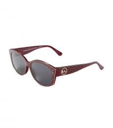 Michael Kors Maroon Signature Cat Eye Sunglasses