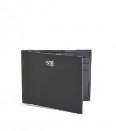 Cavalli Class Grey Textured Clip Bifold Wallet