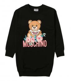 Moschino Girls Black Teddy Dress