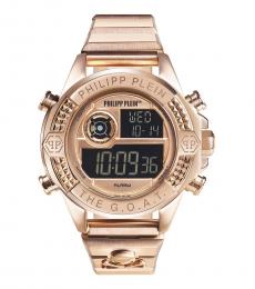 Rose Gold Digital Dial Watch