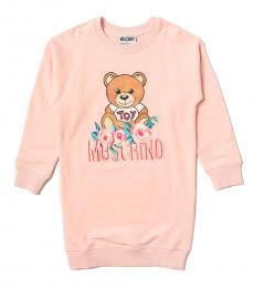 Moschino Girls Pink Teddy Dress