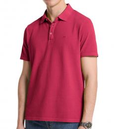 Michael Kors Pink Short Sleeves Logo Polo