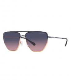 Michael Kors Blue Aviator Sunglasses