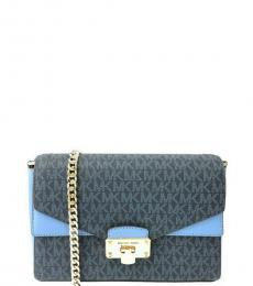 Michael Kors Blue Kinsley Medium Shoulder Bag