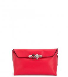 Red Four Ring Clutch